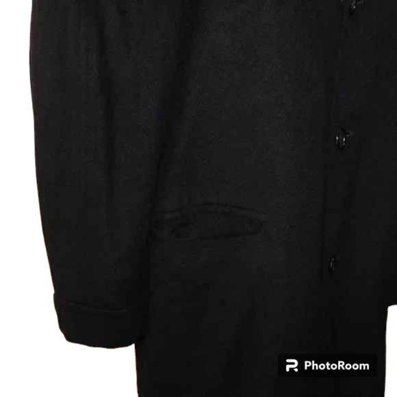 Pure Cashmere Of Finest Quality Long Over Coat Vintage Union Made - Picture 9 of 12